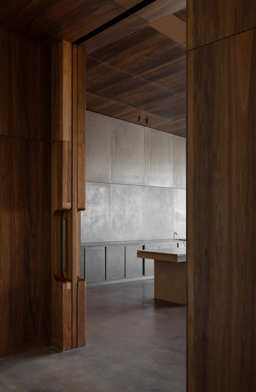 Interiors of wood and steel