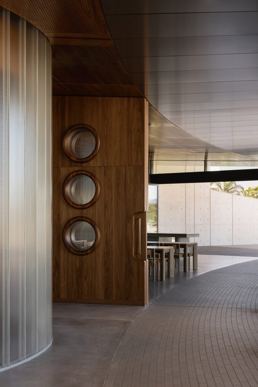 Interior scheme featuring roundels