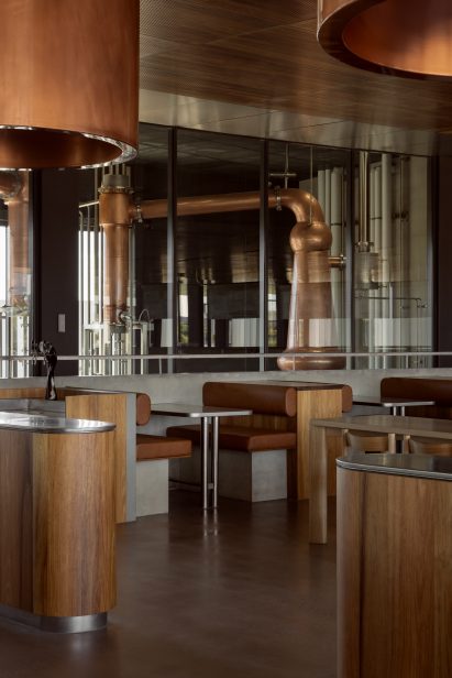 Bars and stools of visitor centre