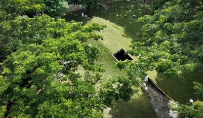 Subterranean chicken coop in Indonesia