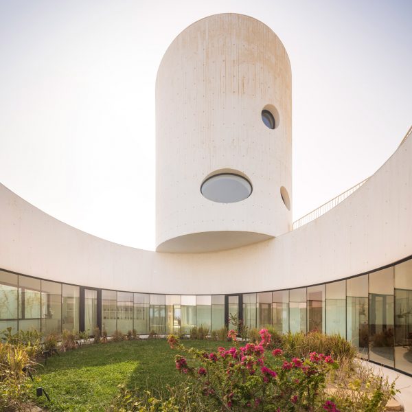 Lighthouse-like tower of Kuwait home