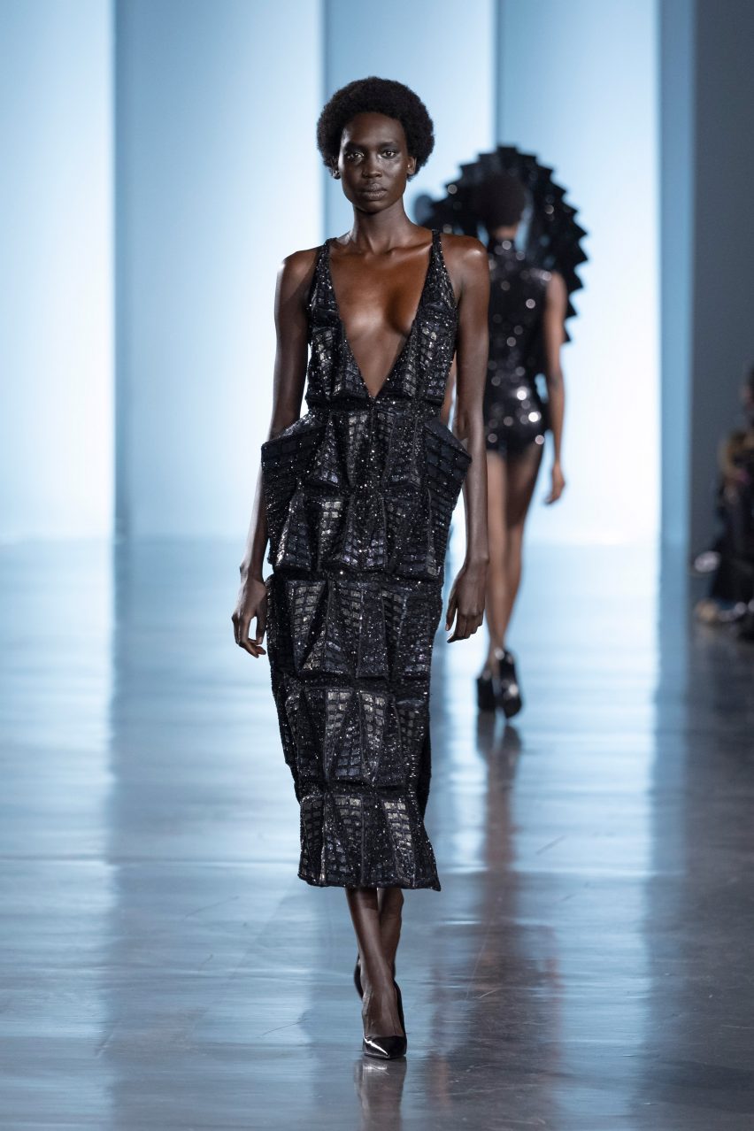 The Pale Blue Dot collection by Rahul Mishra showcased at Paris Couture Week Spring 2025