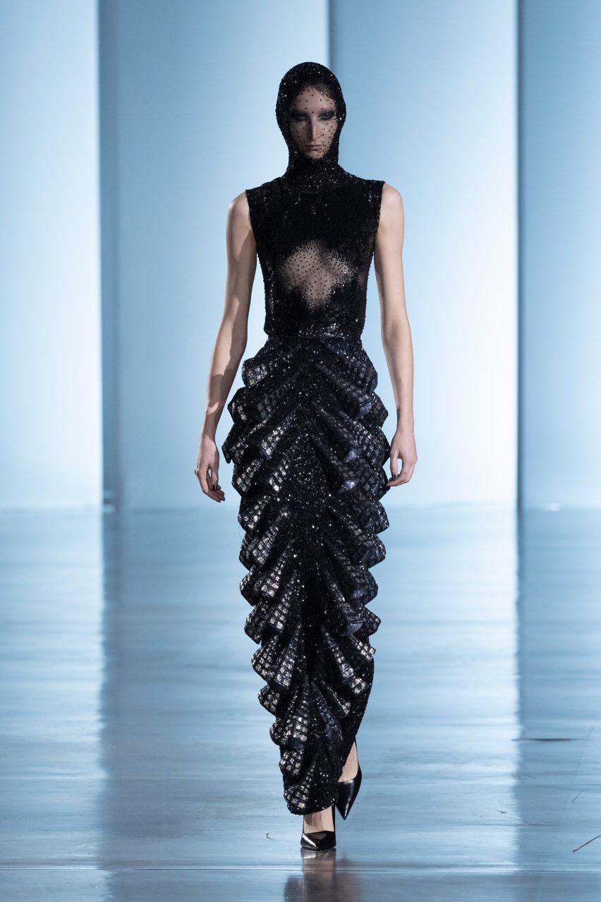 The Pale Blue Dot collection by Rahul Mishra showcased at Paris Couture Week Spring 2025