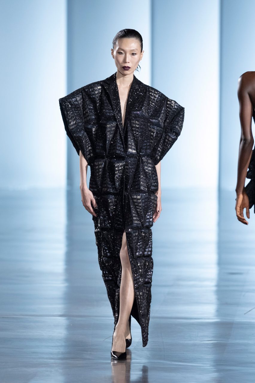 The Pale Blue Dot collection by Rahul Mishra showcased at Paris Couture Week Spring 2025