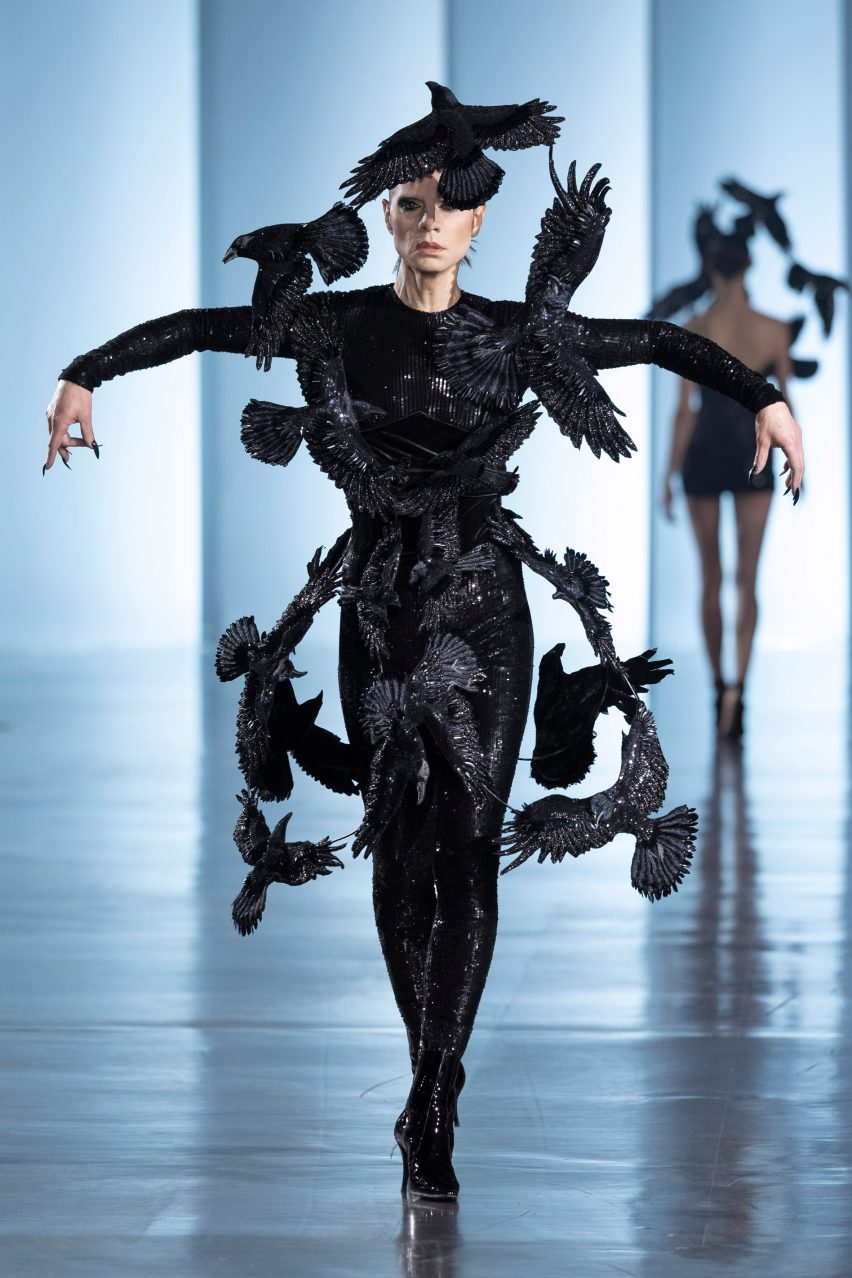 The Pale Blue Dot collection by Rahul Mishra showcased at Paris Couture Week Spring 2025