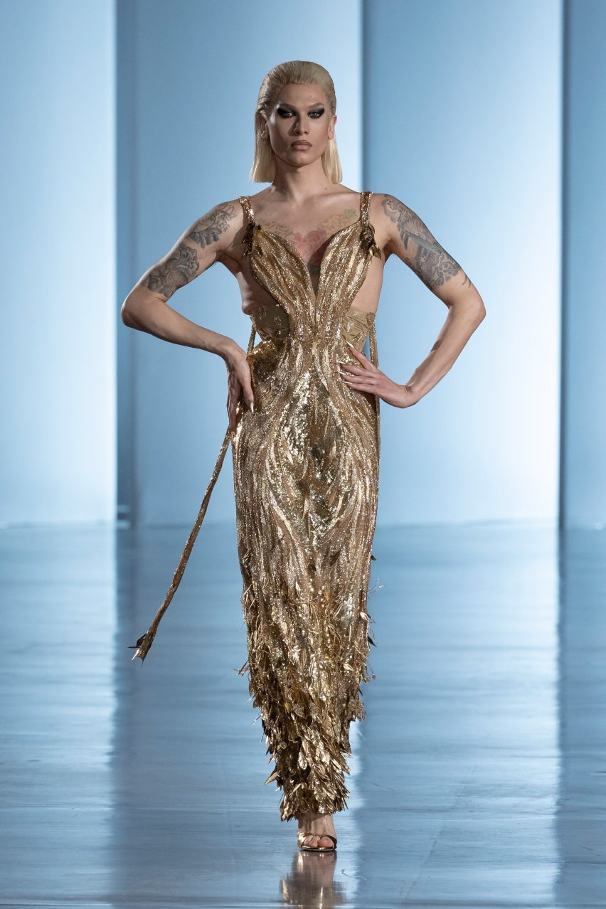 The Pale Blue Dot collection by Rahul Mishra showcased at Paris Couture Week Spring 2025
