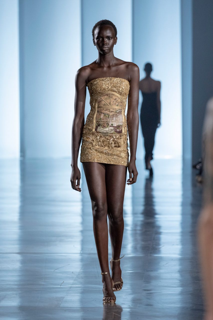 The Pale Blue Dot collection by Rahul Mishra showcased at Paris Couture Week Spring 2025