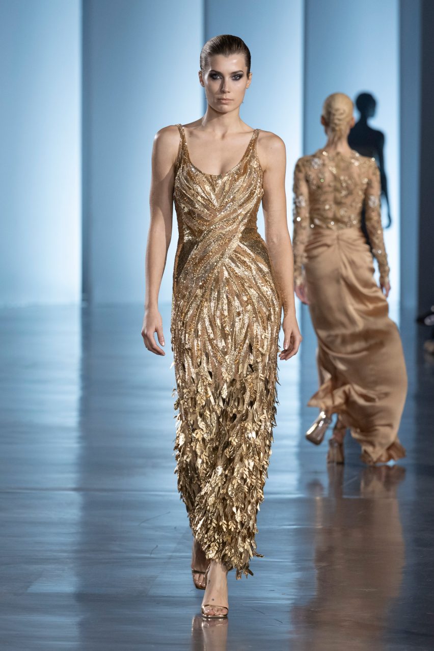 The Pale Blue Dot collection by Rahul Mishra showcased at Paris Couture Week Spring 2025