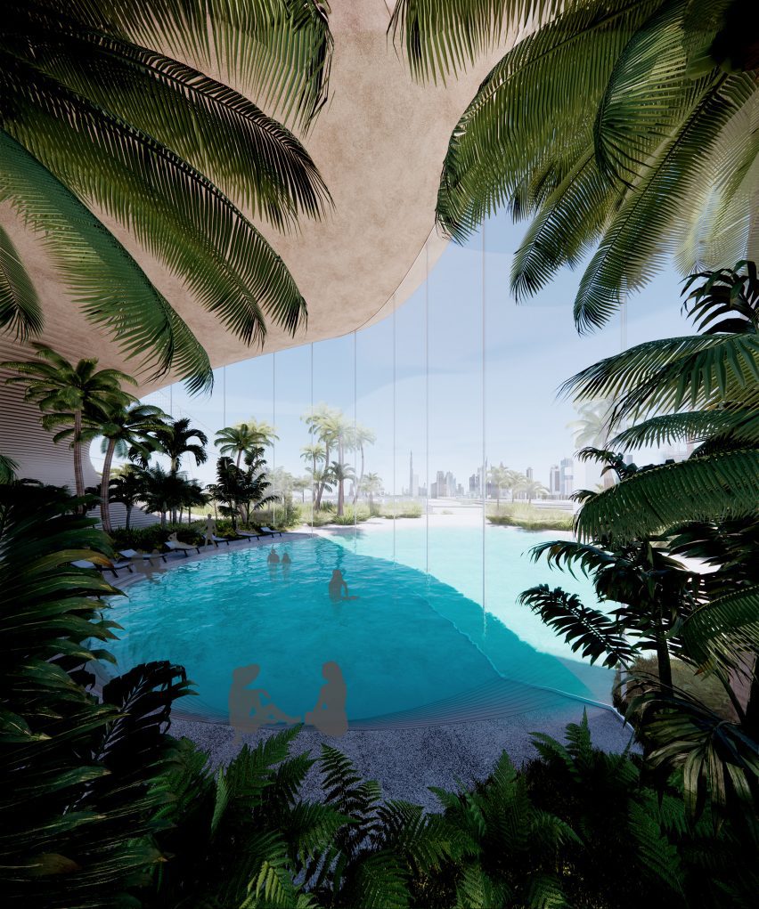 Swimming pool in a wellness resort by Diller Scofidio + Renfro