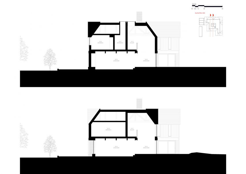 Section of Eight Gables by Threefold Architects