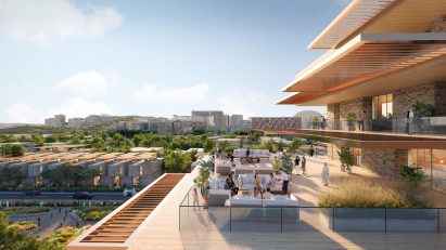 Render showing building within Expo City Dubai