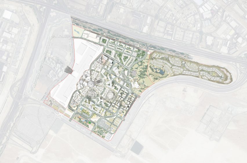 Plan of Expo City Dubai by UNStudio