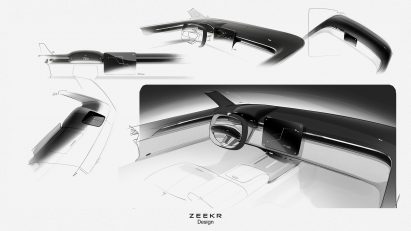 Zeekr design sketches