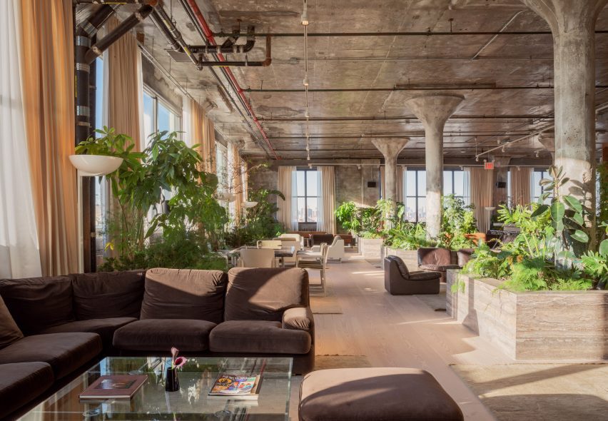 A social space with plans