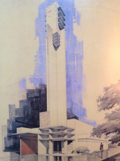 Sketch of Tourism Pavilion by Robert Mallet-Stevens International Exhibition of Modern Decorative and Industrial Arts