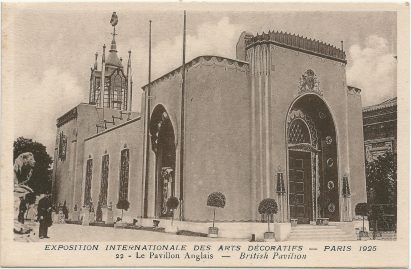 British Pavilion by Easton & Robertson at the International Exhibition of Modern Decorative and Industrial Arts
