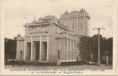 Belgian Pavilion by Victor Horta at the International Exhibition of Modern Decorative and Industrial Arts