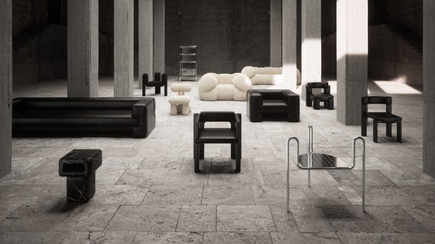 Photo of a range of furniture, including side tables and seeting