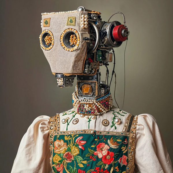Robotic folklore doll