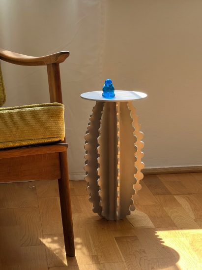 A cactus-inspired table designed by Demeter Fogarasi