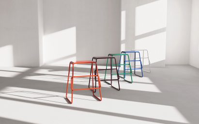 Colourful stools by HENIBARA