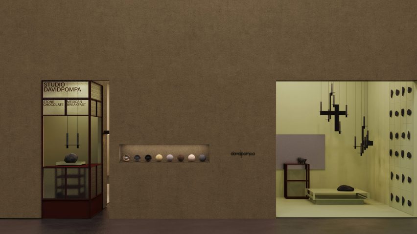 David pompa exhibition featuring phone booth