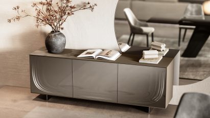 ONDA sculptural sideboard featured in a home