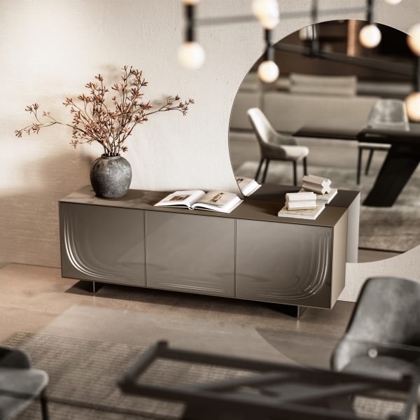 ONDA sculptural sideboard featured in a home