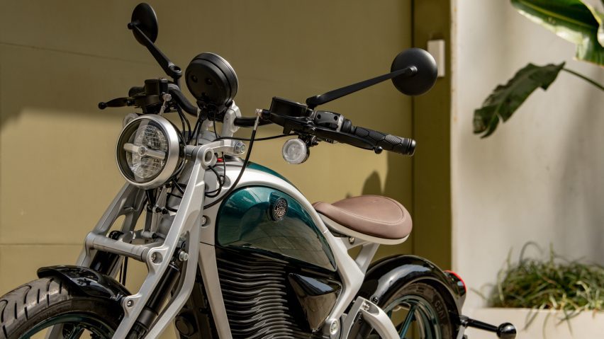 Flying Flea motorcycle close up