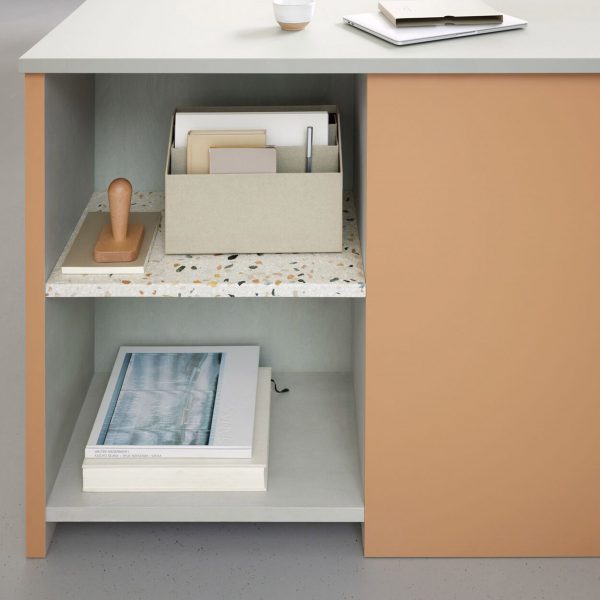 Furniture Linoleum has a matte finish and is used across a variety of furniture