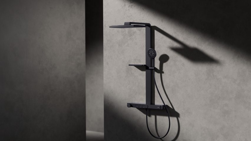 Grohe tap on display inside an installation