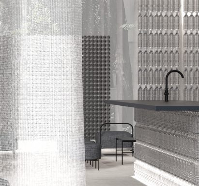 Grohe tap on display inside an installation