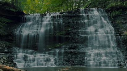 Photo of waterfall at Howard Waterfall Retreat
