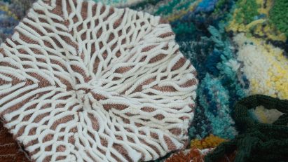 Close up photo of textiles