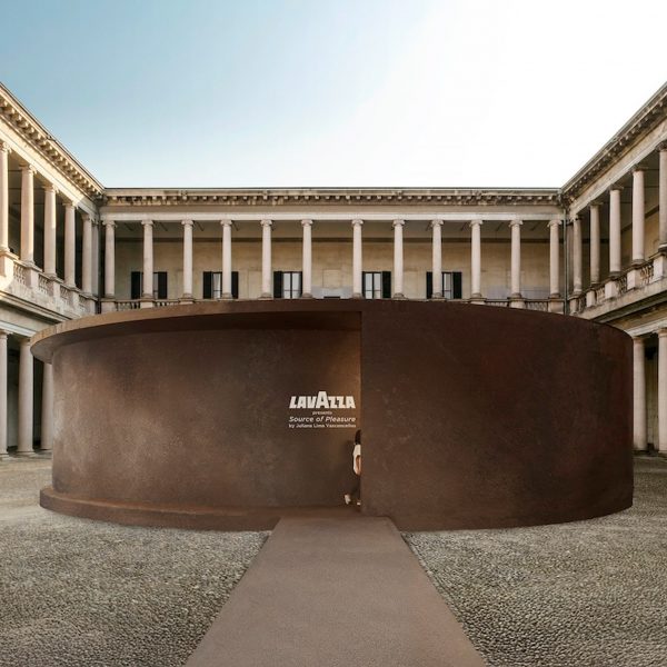Photo of Lavazza installation in courtyard