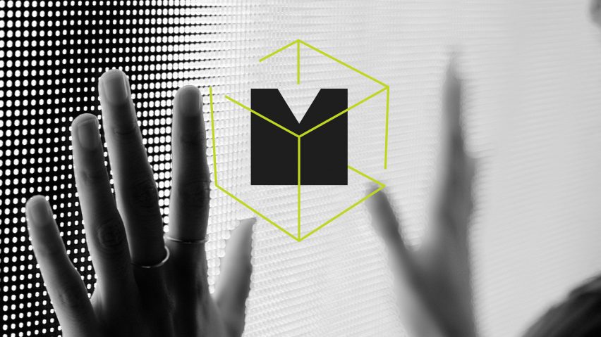Photo of hand and digital print with Materially logo