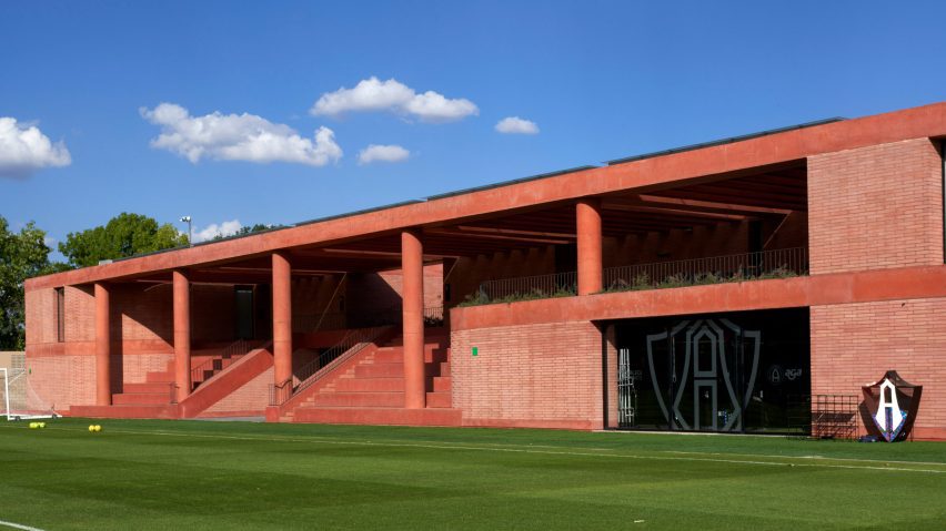 Red concrete building