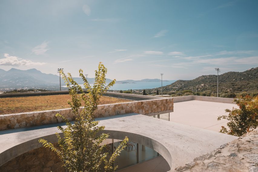 Edmond Simeoni School and Cultural Space in Lumio by Amelia Tavella Architectes