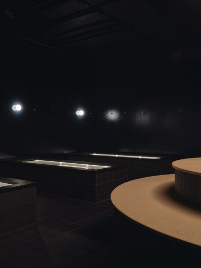 Plunge pools within the Arc sauna