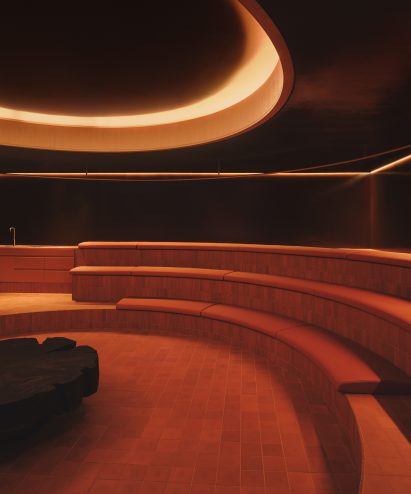 Nightclub-style sauna lounge