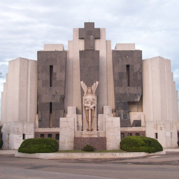 Art deco Azul Cemetery in Buenos Aires