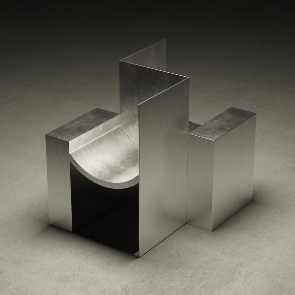Metal chair by Pauline Leprince from Collectible Brussels 2025