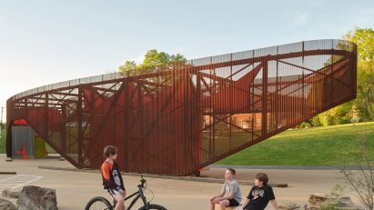 Steel pavilion