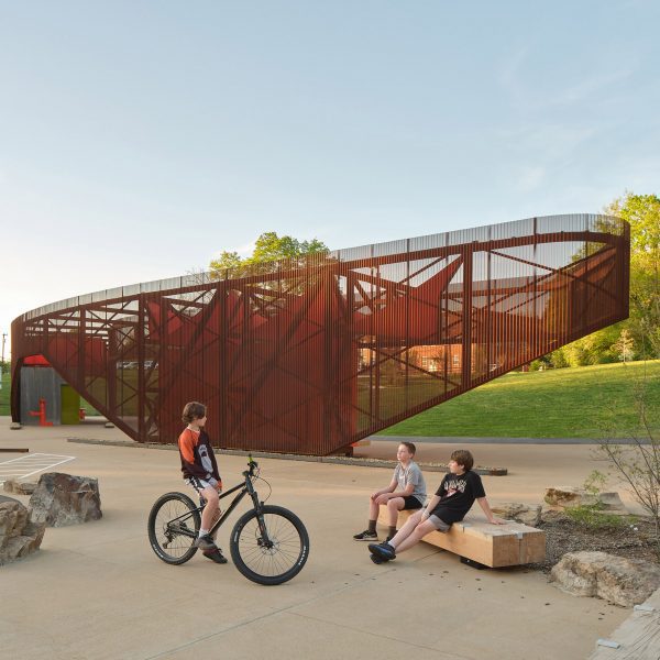 Steel pavilion