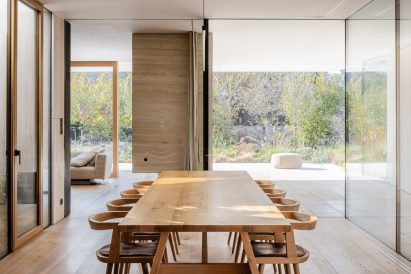 Timber dining table