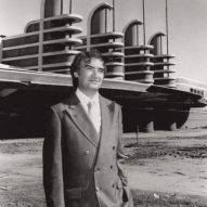 Bevis Hillier stood in front of the Pan-Pacific Auditorium in 1984