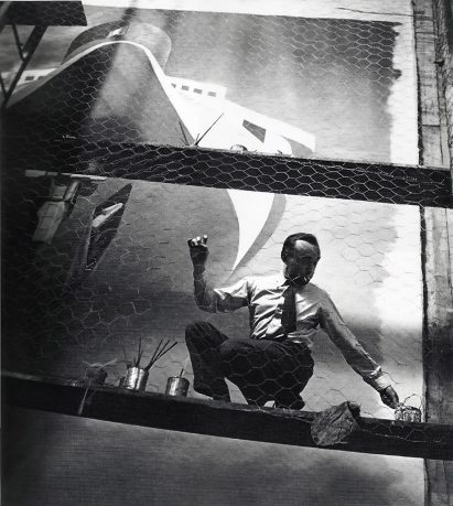 Portrait of Cassandre at the AMC International Exhibition Paris 1937