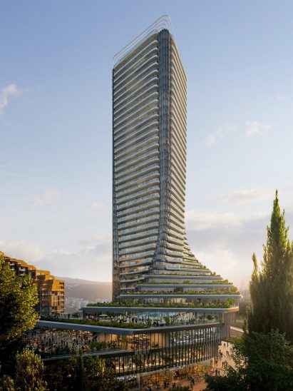 Residential high-rise in Tbilisi by Zaha Hadid Architects