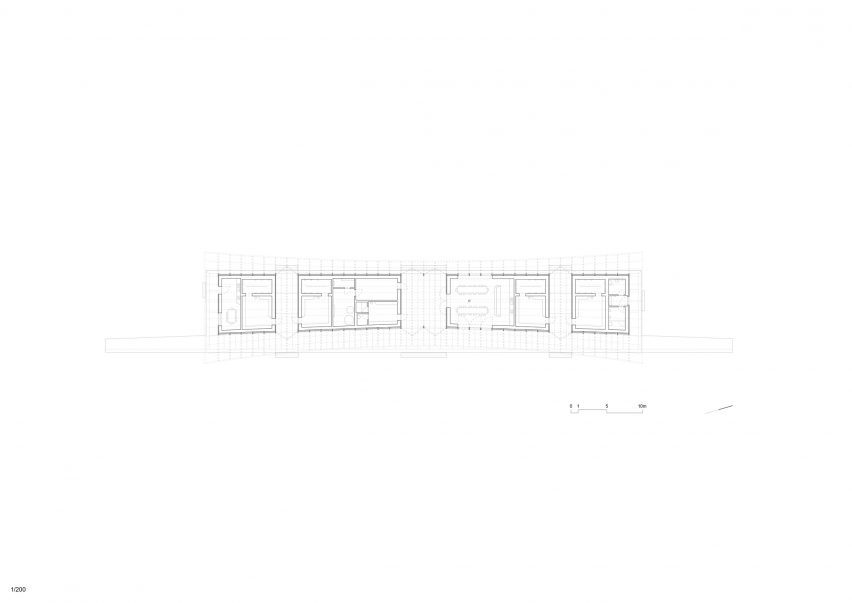 Plan of Daillens Sports Facility by Localarchitecture