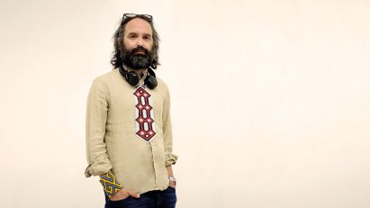 Portrait of philosopher Emanuele Coccia